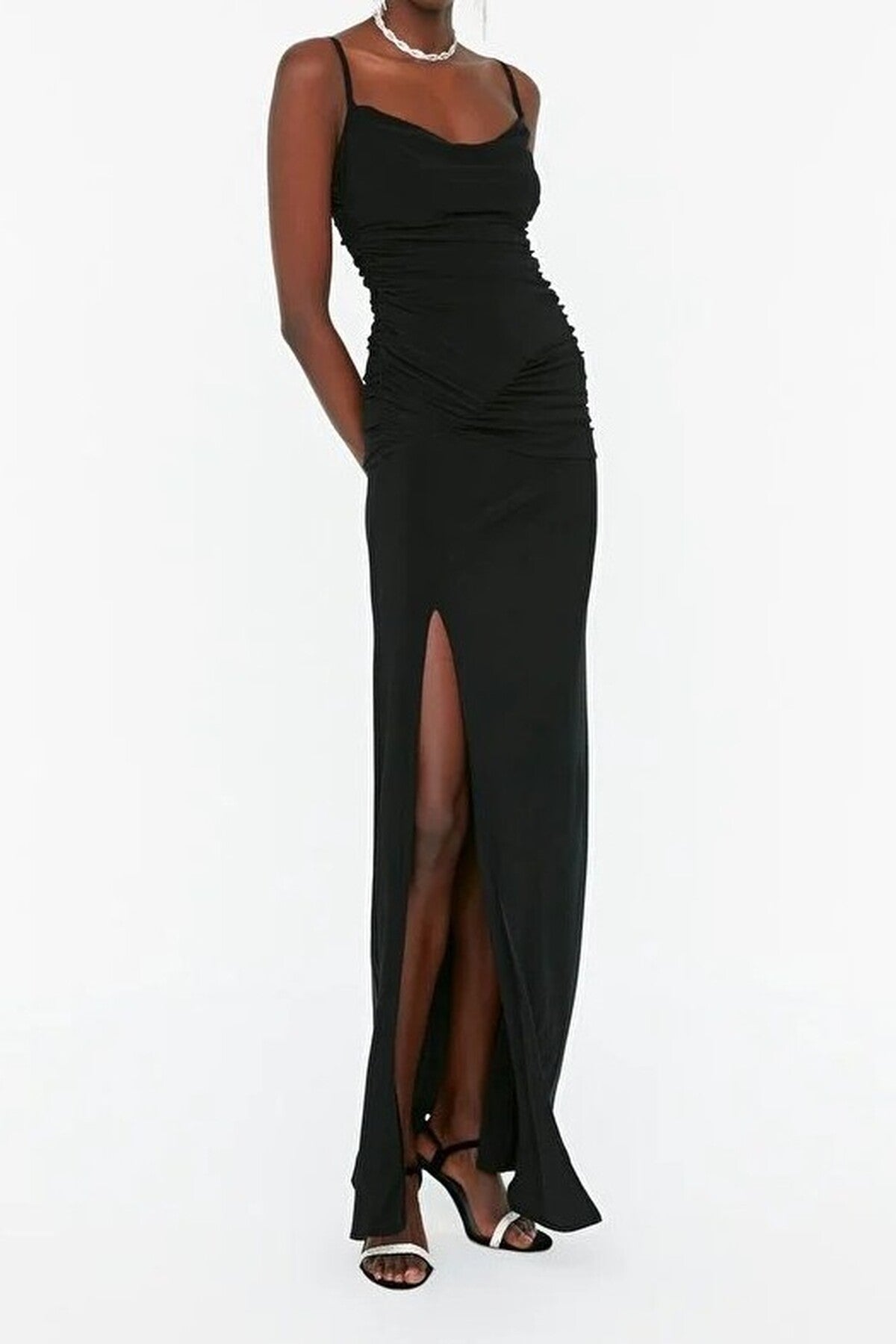 Knitted Long Elegant Evening Dress