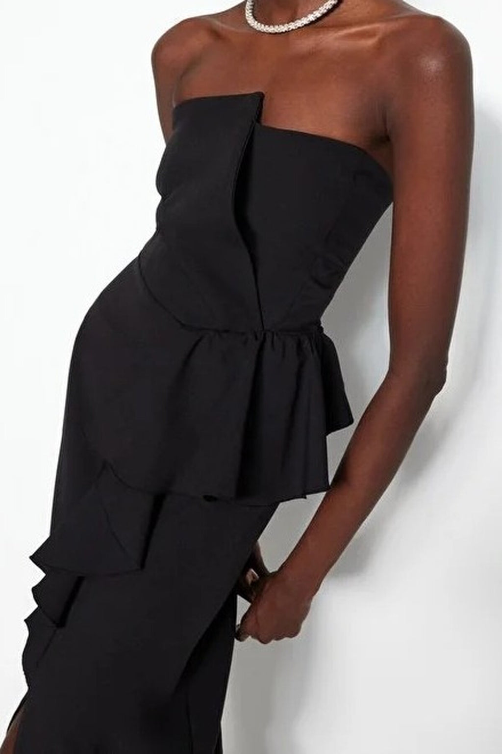 Woven Long Evening Dress