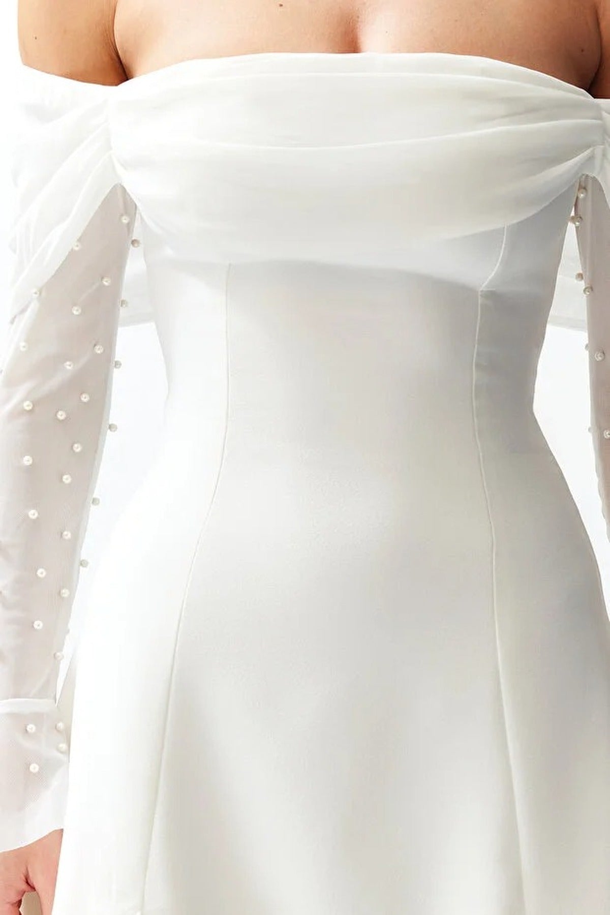 A-Line Lined Woven Short Dress