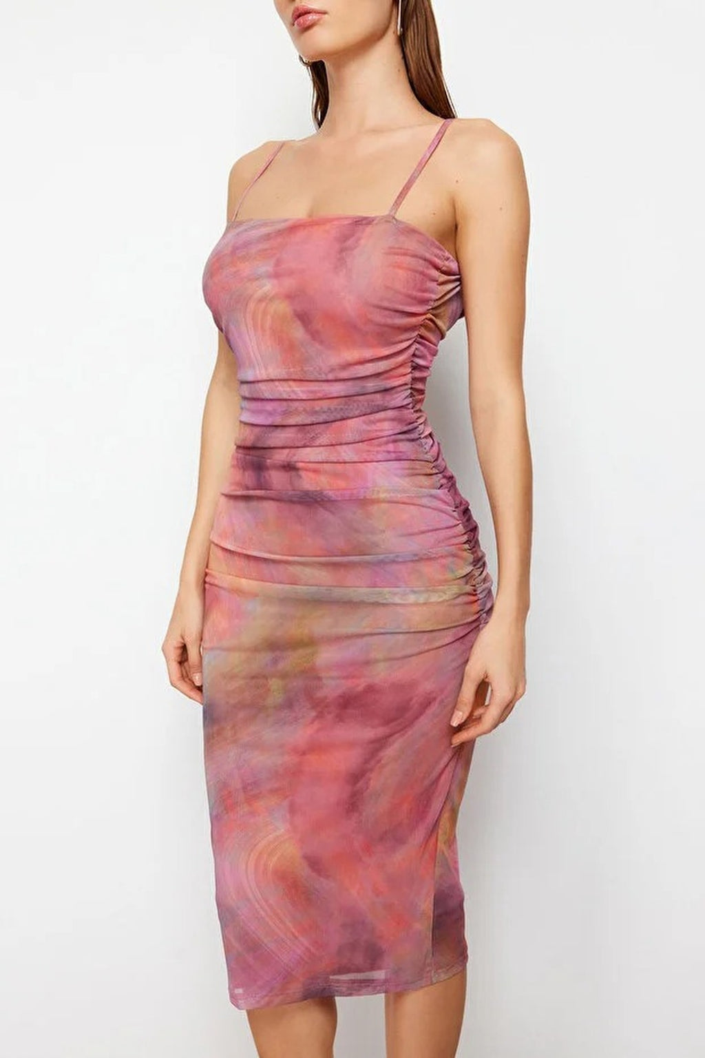 Abstract Patterned Knitted Dress
