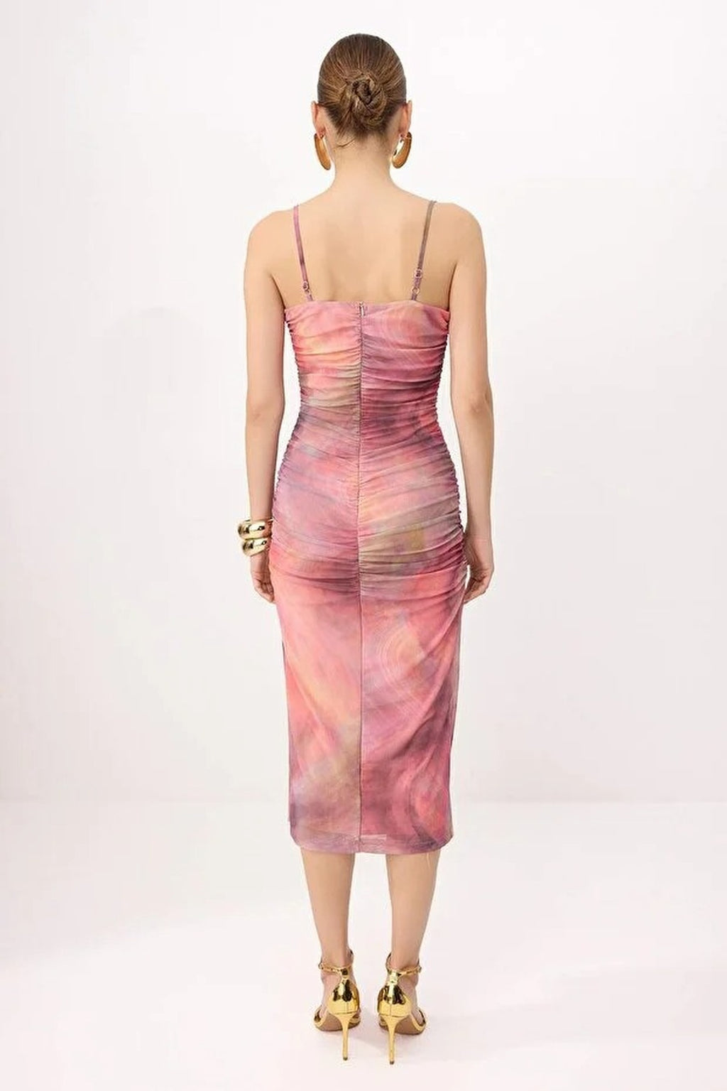 Abstract Patterned Knitted Dress