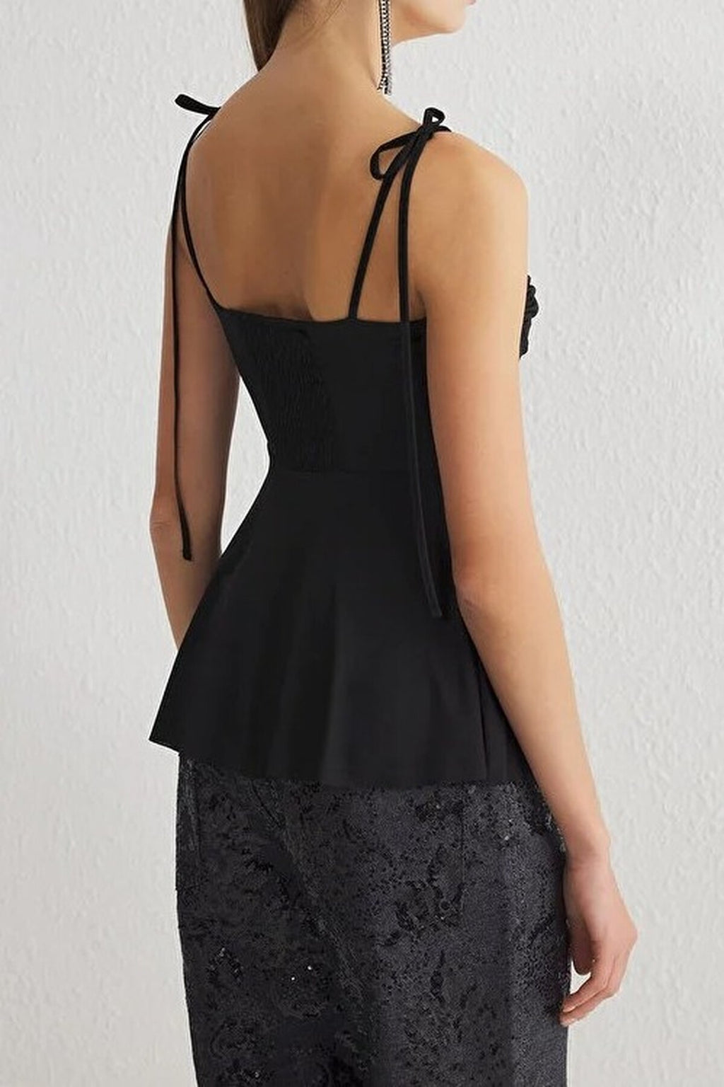 Knitted Blouse with Chest Detail