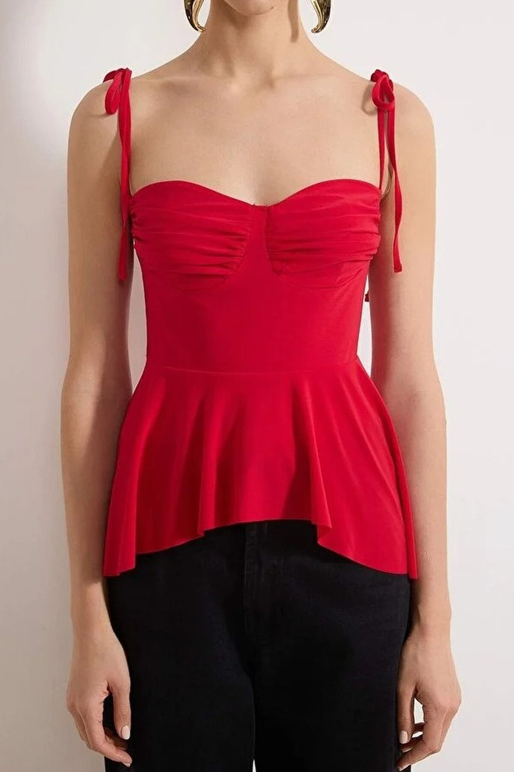 Knitted Blouse with Chest Detail