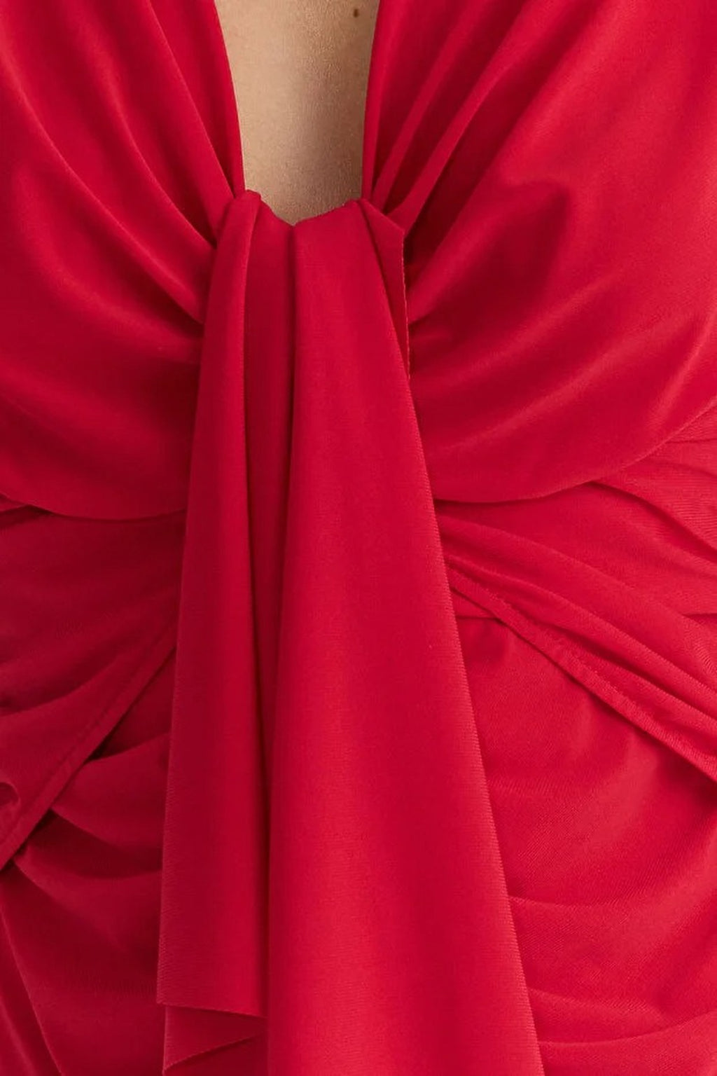 Drape Detail Knitted Blouse