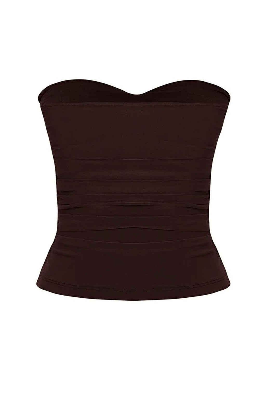 Strapless Knitted Elegant Blouse with Accessory Details