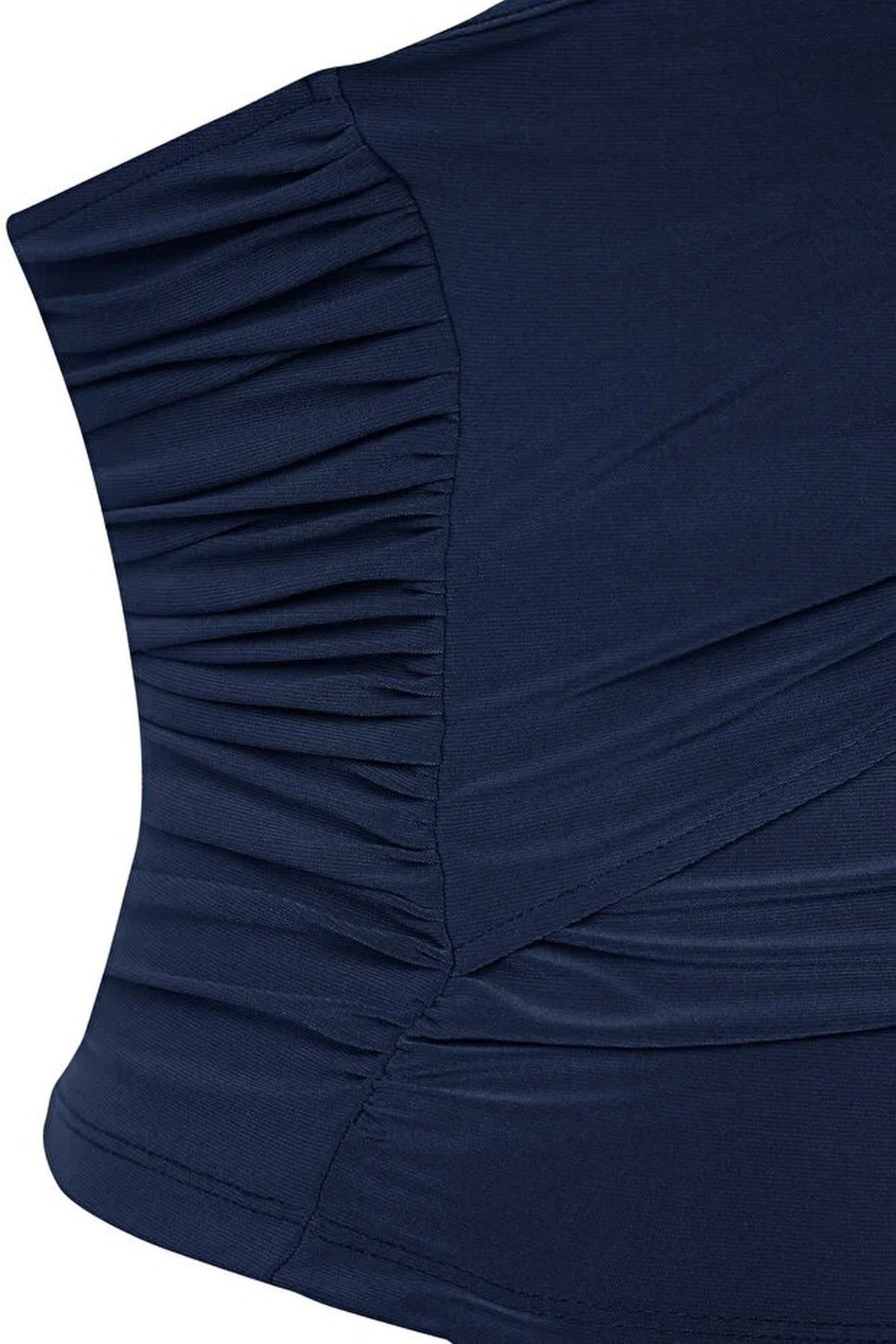 Strapless Knitted Elegant Blouse with Accessory Details