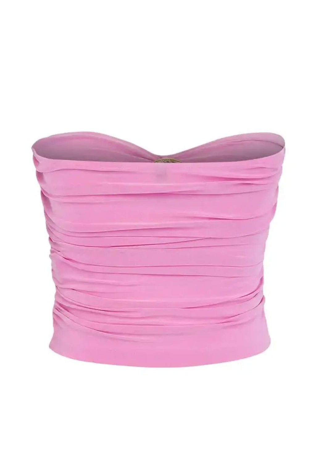 Strapless Knitted Elegant Blouse with Accessory Details