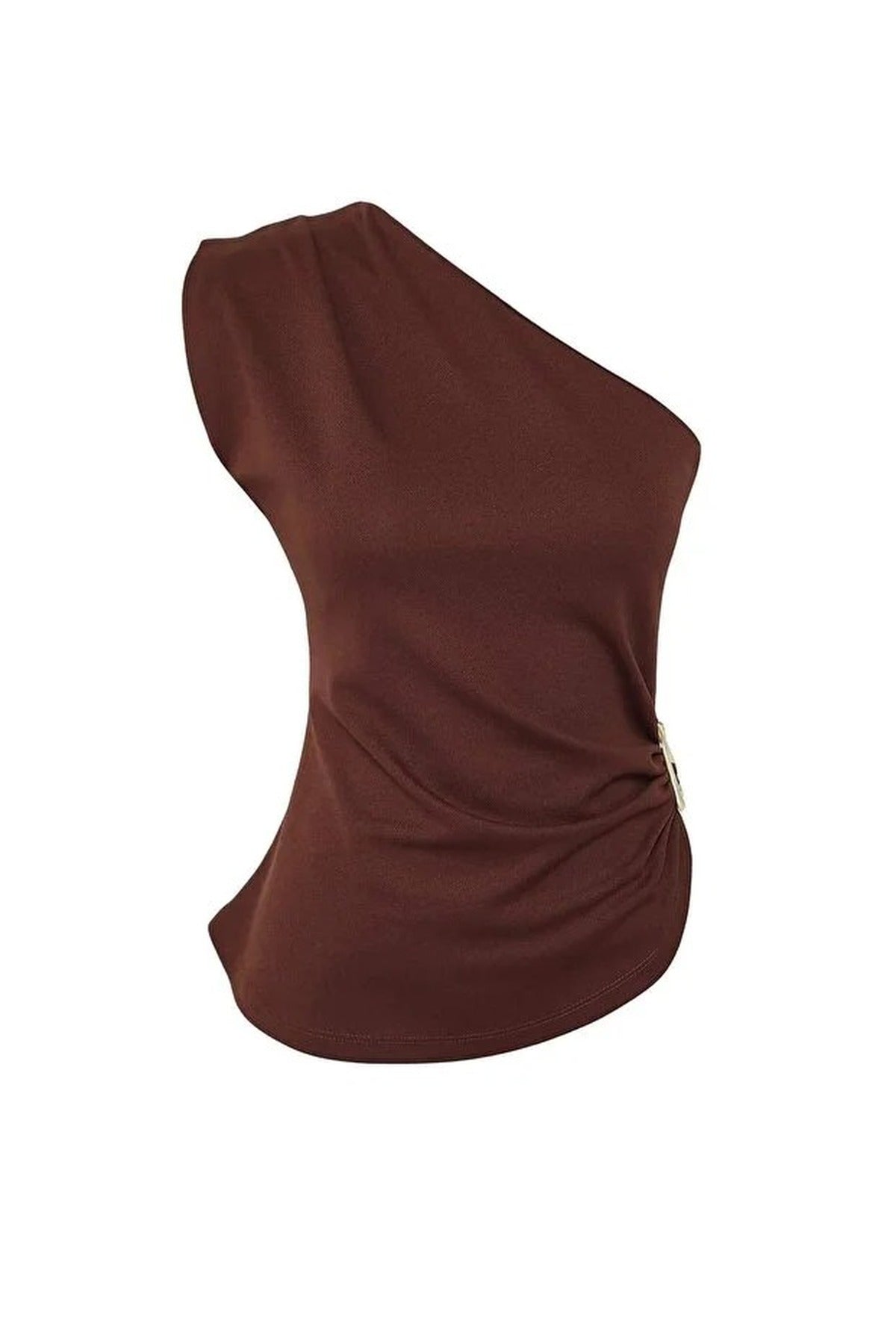 Plain Boat Neck Sleeveless Knitted Scuba Party Blouse