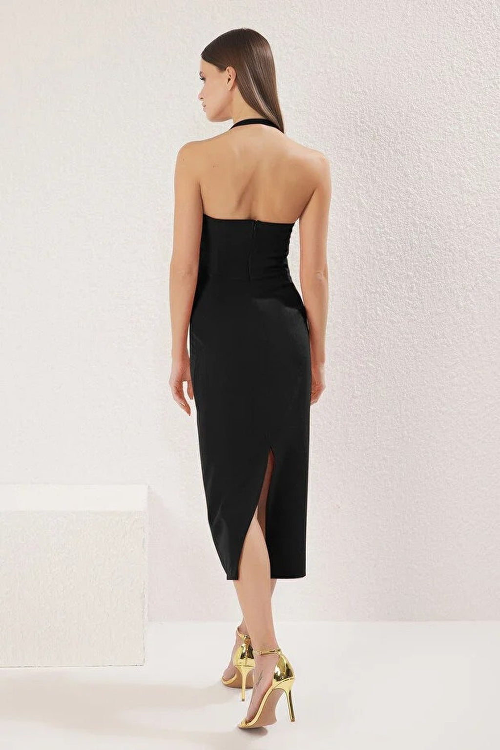 Accessory Detailed Woven Dress