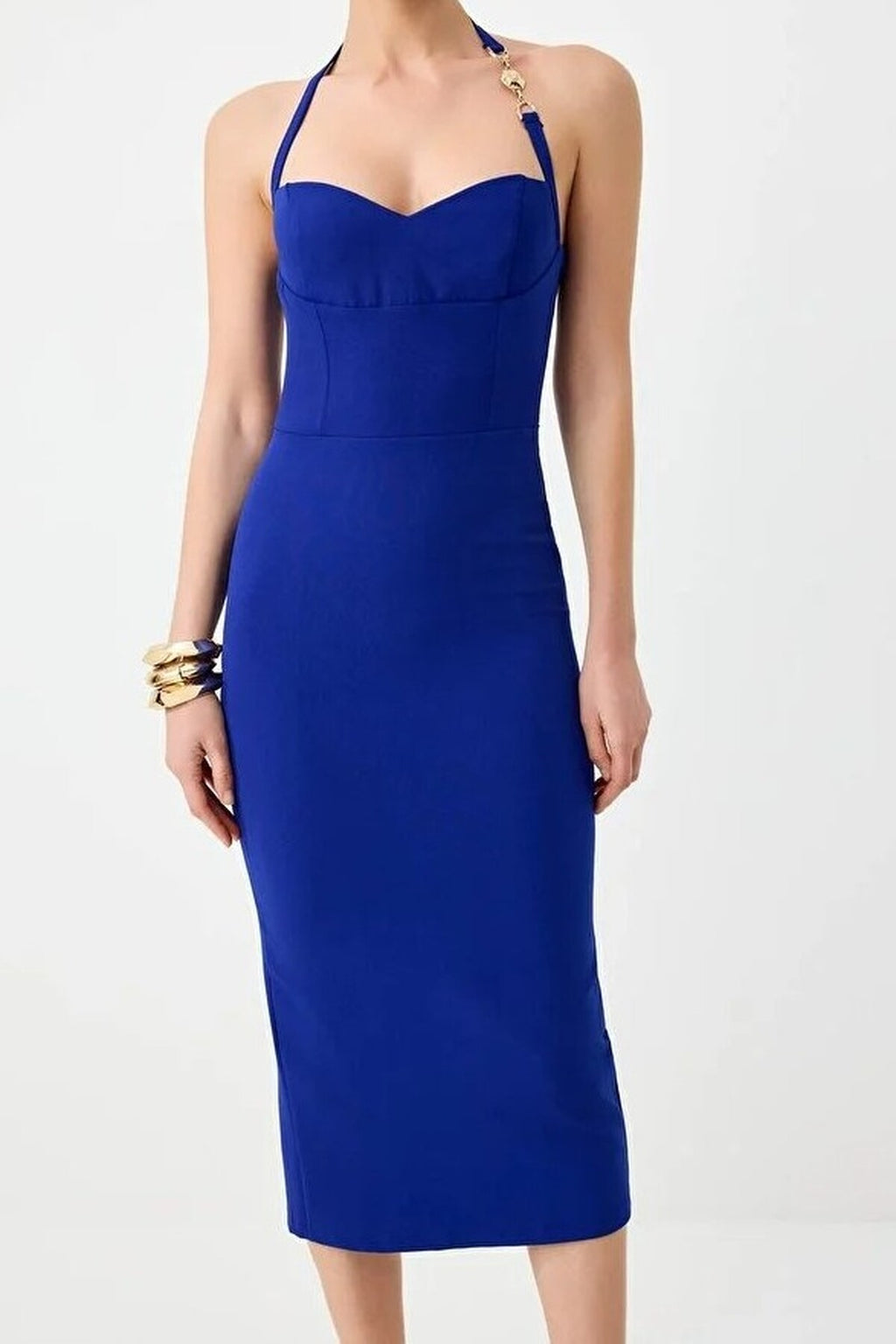 Accessory Detailed Woven Dress