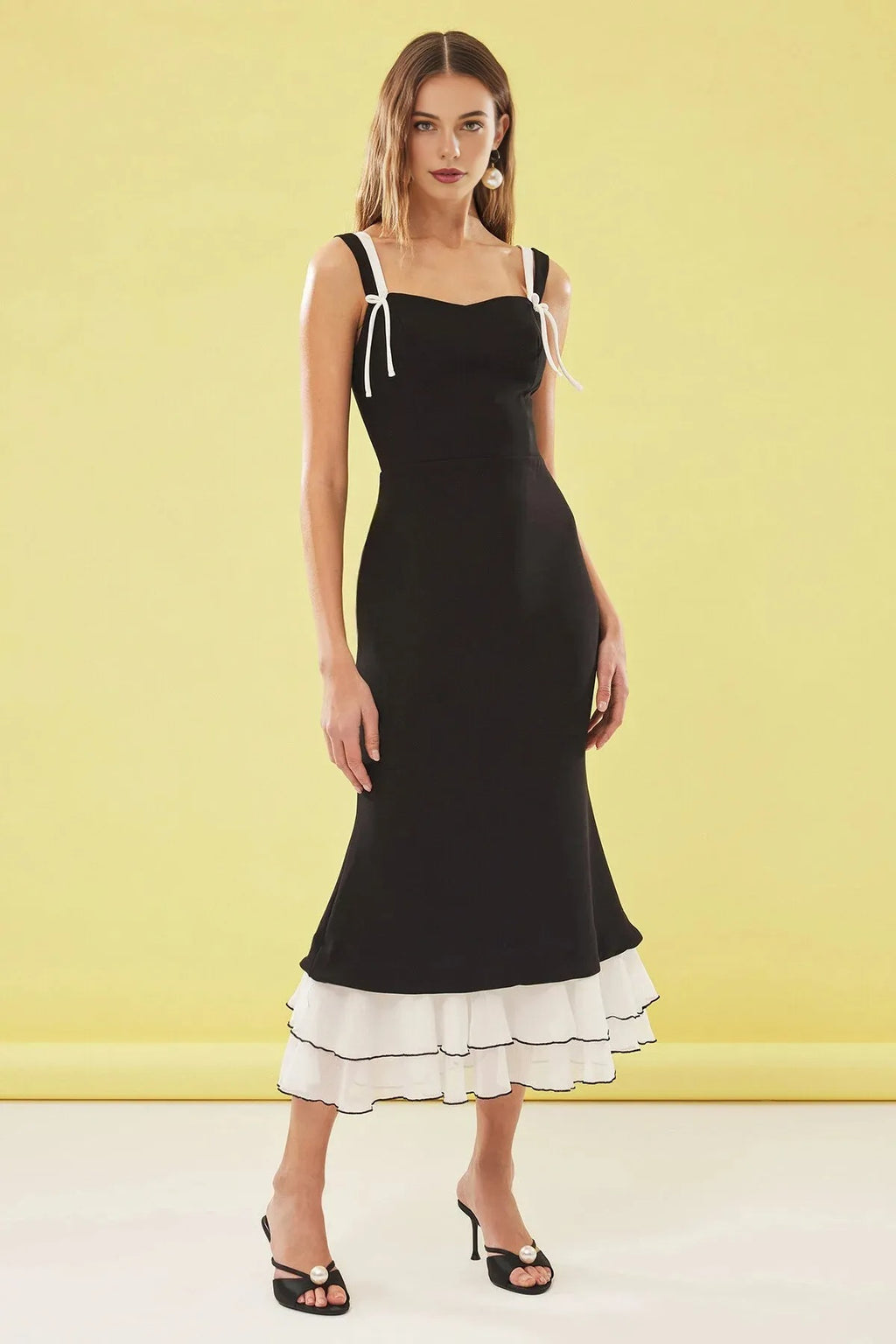 Dress with Bow Detail at Hem