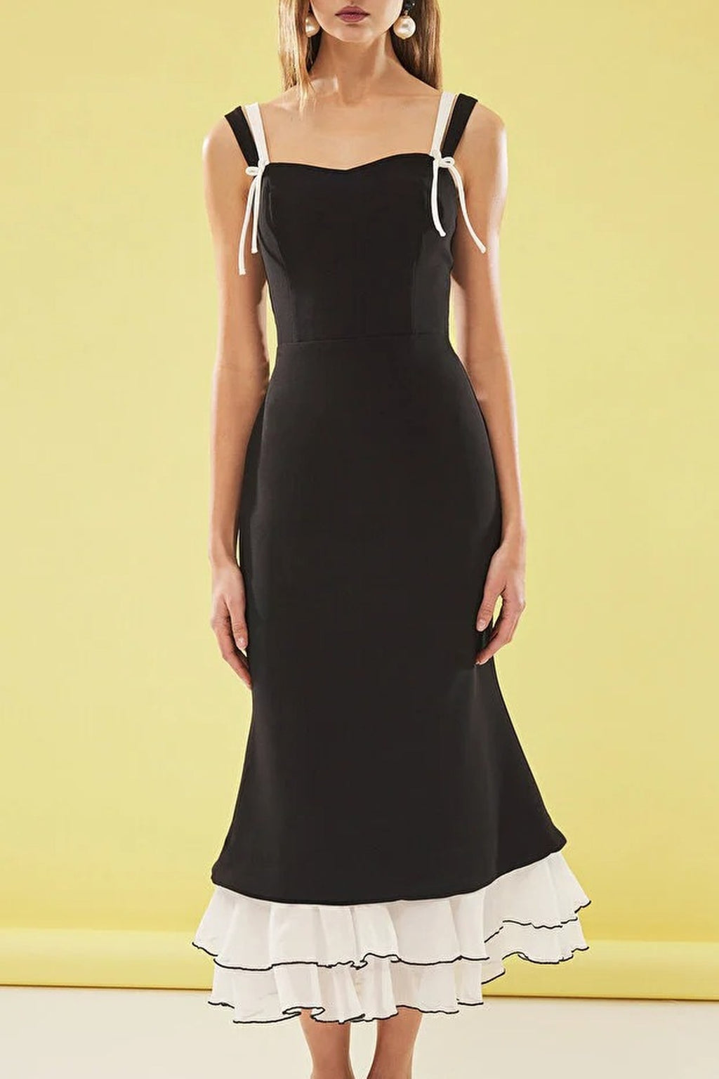 Dress with Bow Detail at Hem