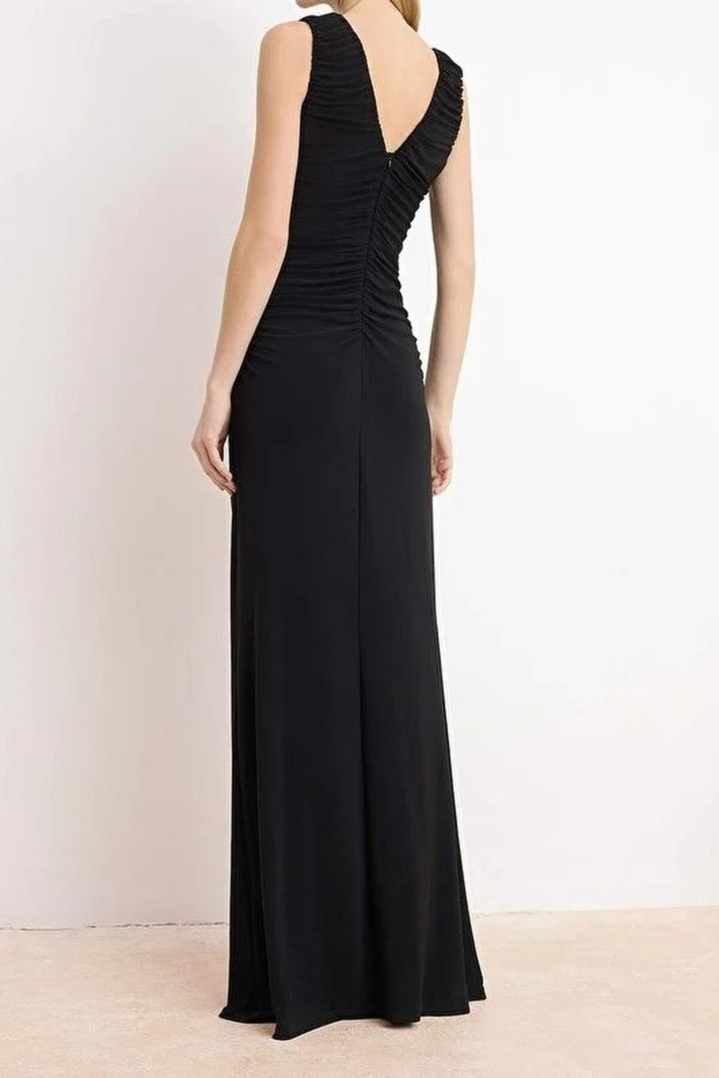 Accessory Detailed Knitted Maxi Evening Dress