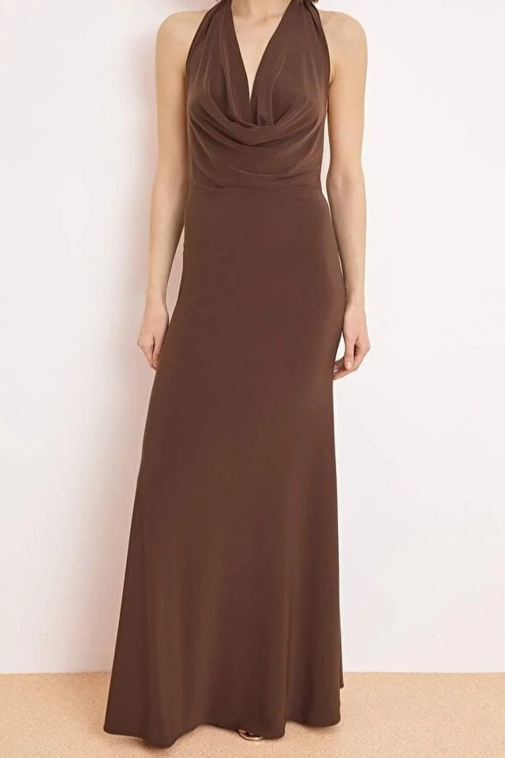 Plain Maxi Evening Dress