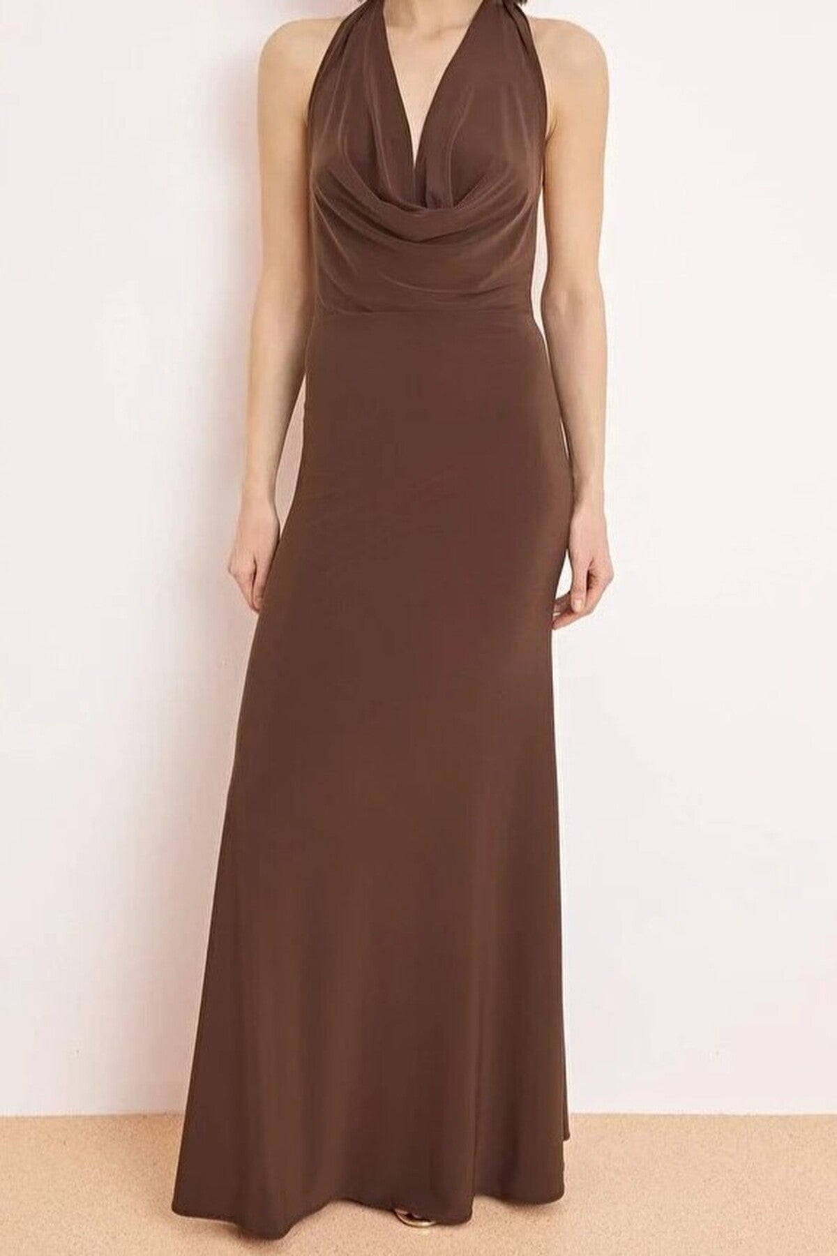 Plain Maxi Evening Dress