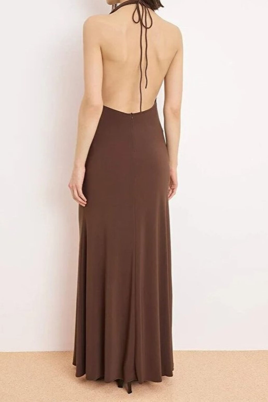 Plain Maxi Evening Dress