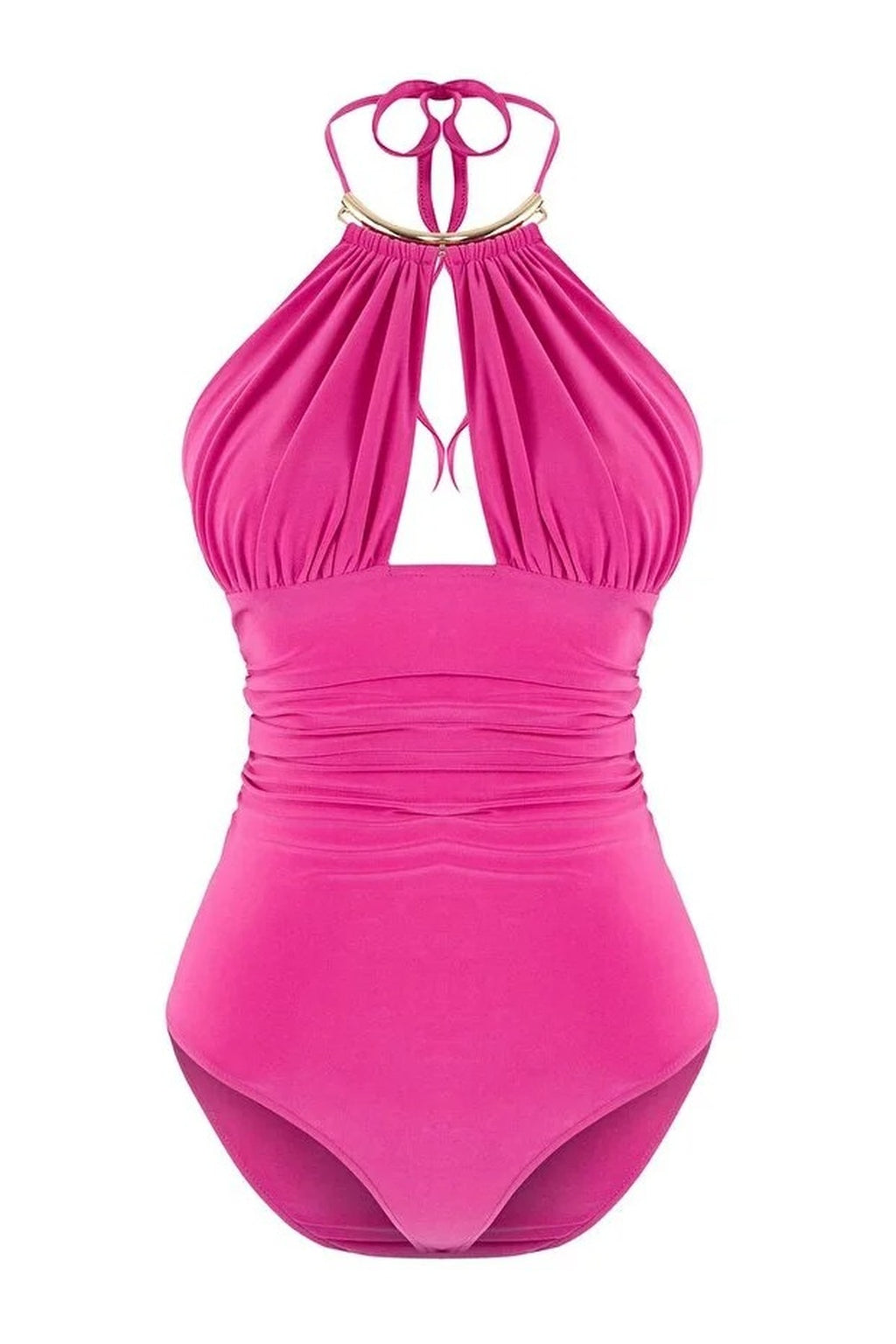 Accessory Detail Ruched Party Bodysuit
