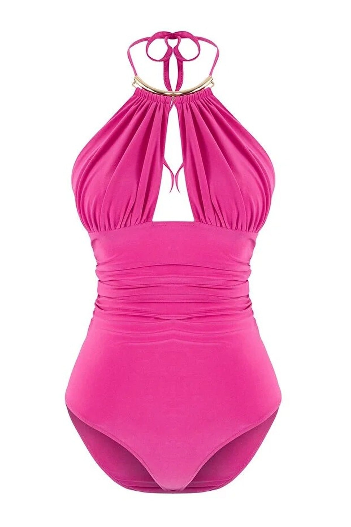Accessory Detail Ruched Party Bodysuit