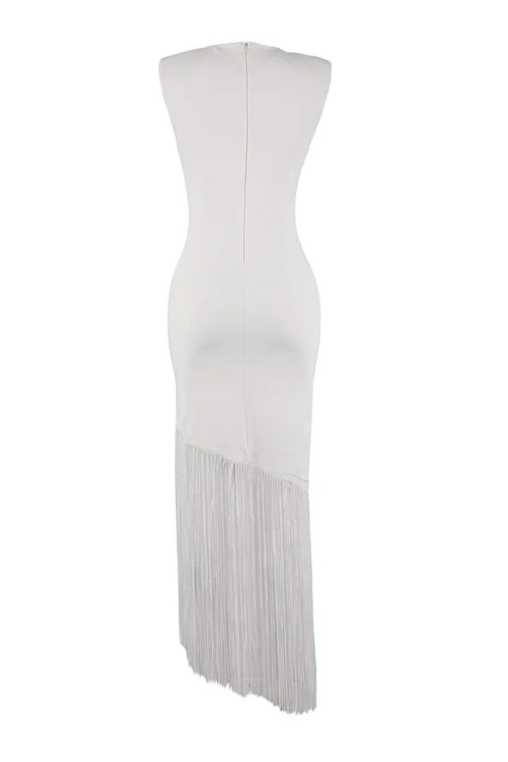 Tassel Detail Knitted Evening Dress