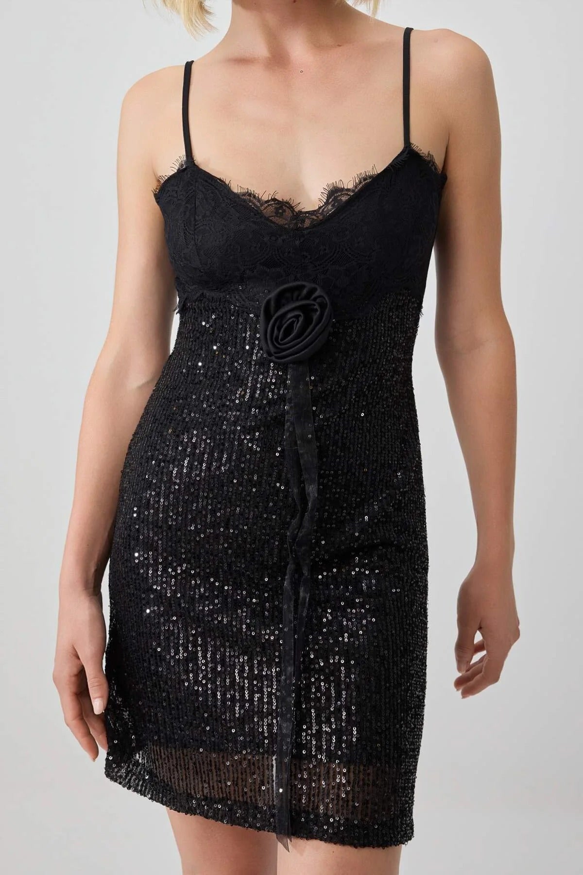 V Neck Sleeveless Bodycon Mini Dress