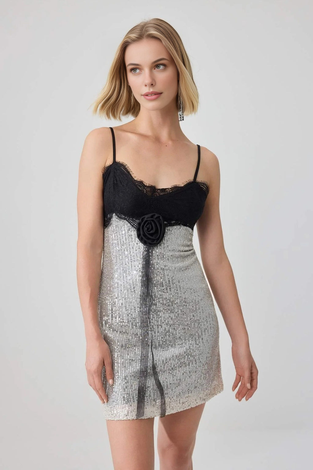 V Neck Sleeveless Bodycon Mini Dress