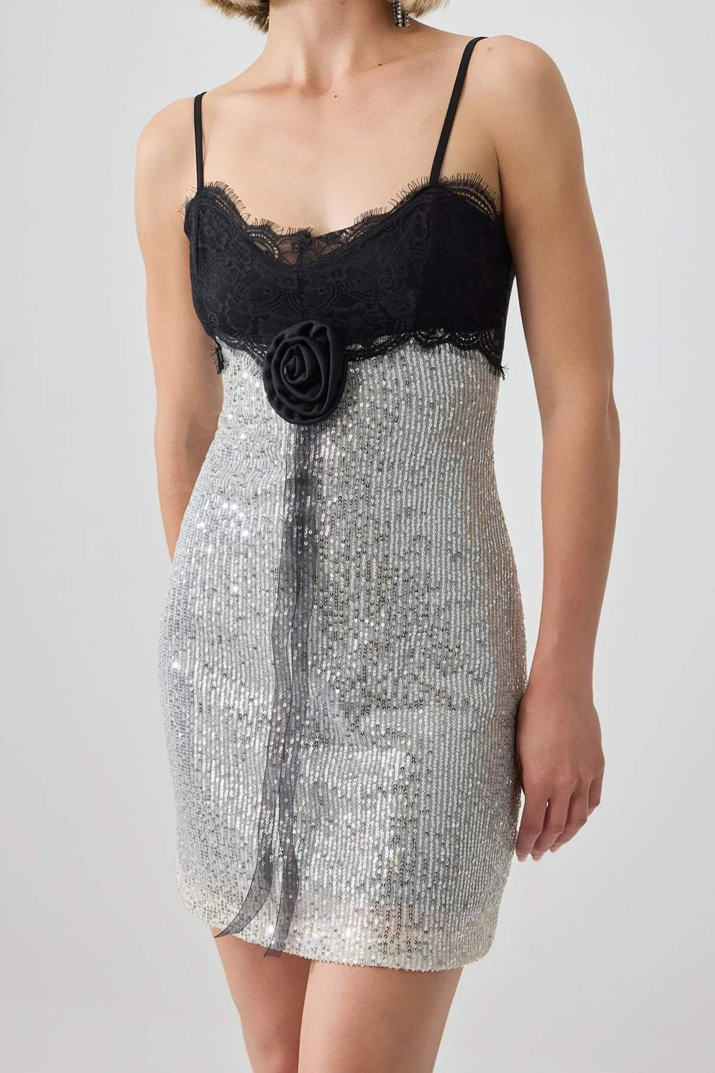 V Neck Sleeveless Bodycon Mini Dress