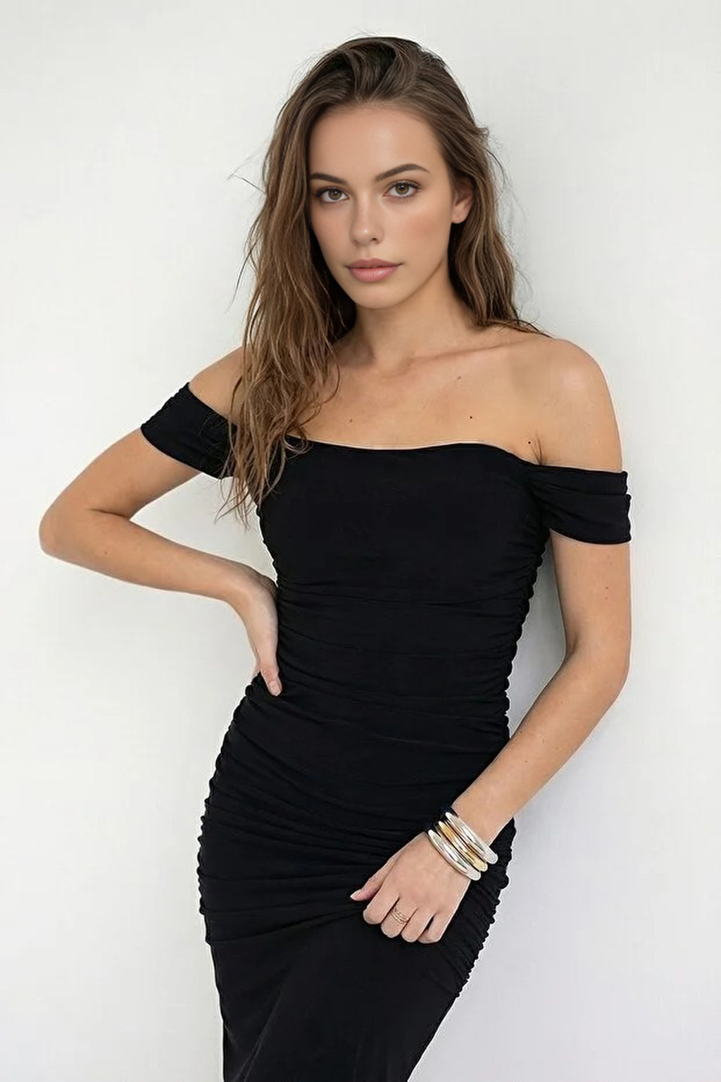 Plain Woven Mini Unlined Party Dress
