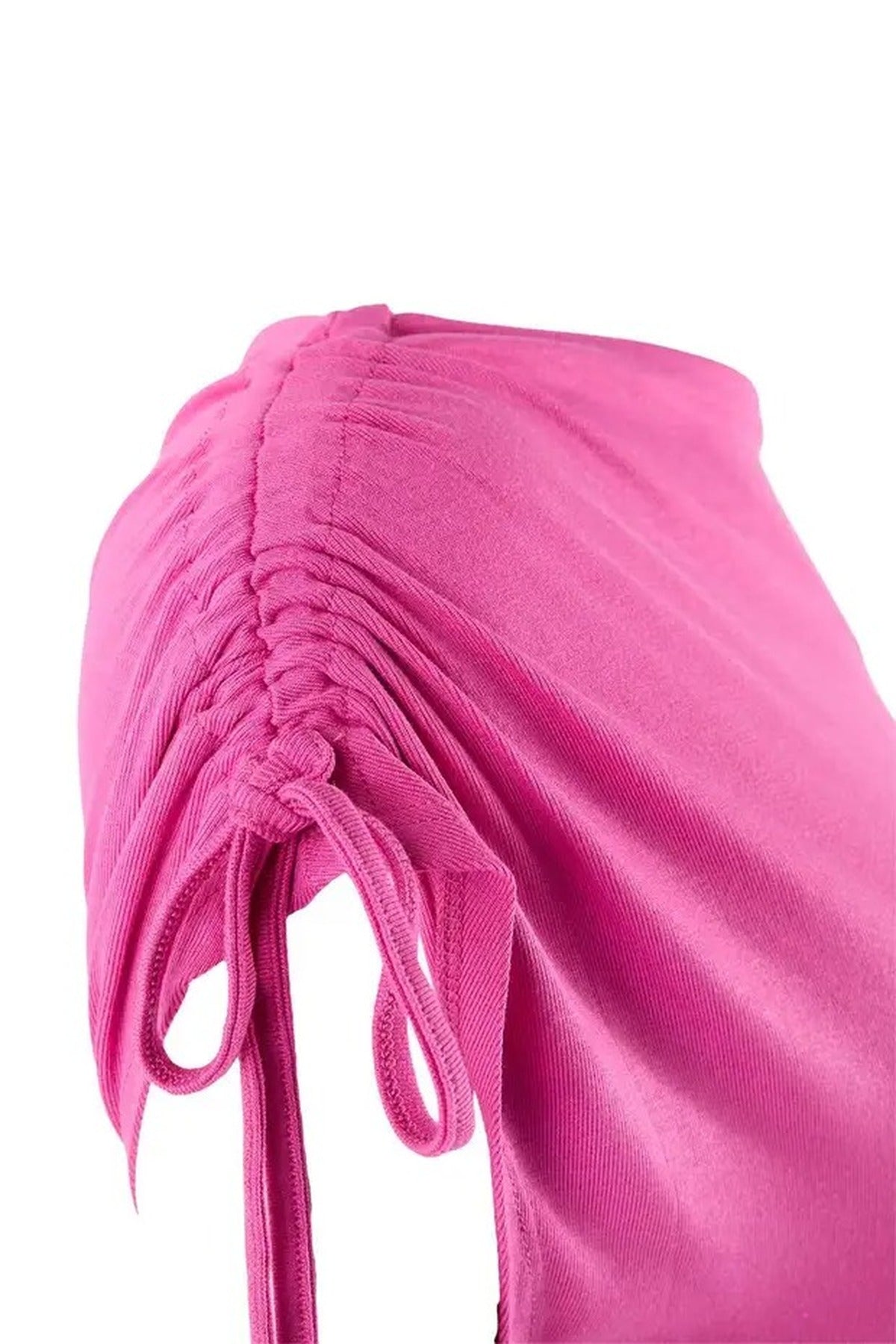 Regular Asymmetrical Collar Gathered Soft Knit Blouse