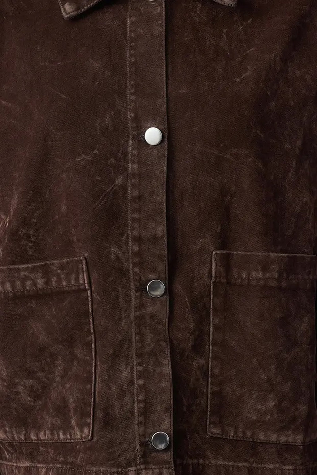 Suede-Look Denim Jacket