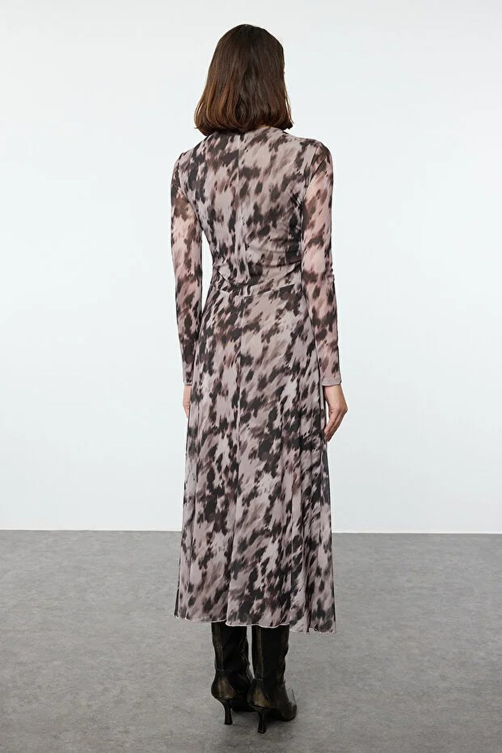 Draped Maxi Knit Dress