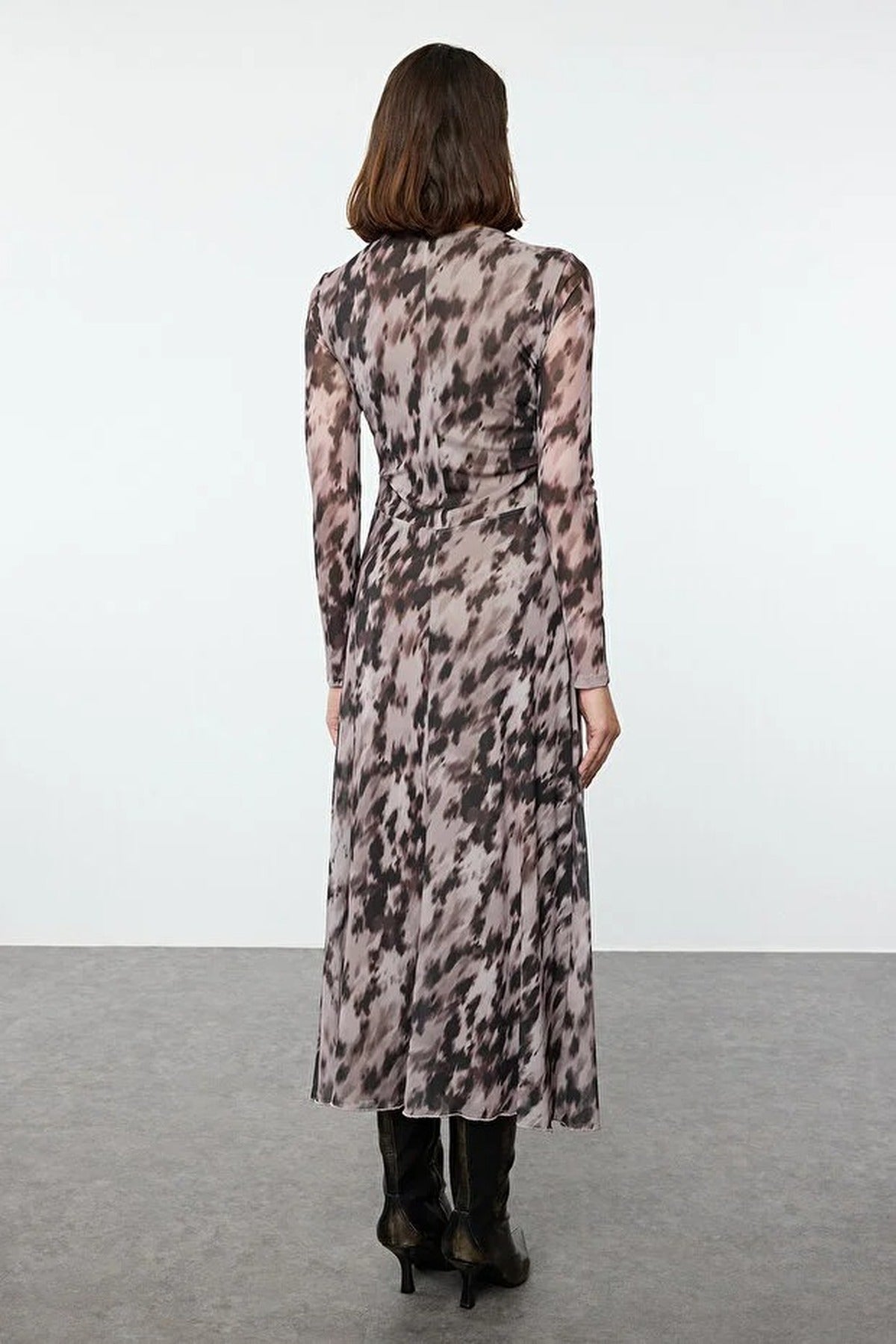 Draped Maxi Knit Dress