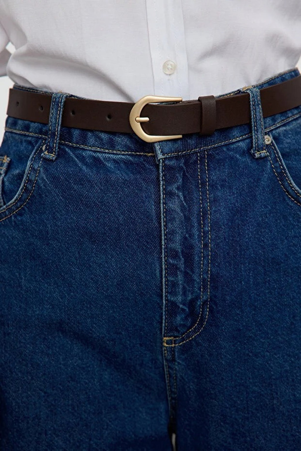 Double Pack Oval Buckle Women's Belt