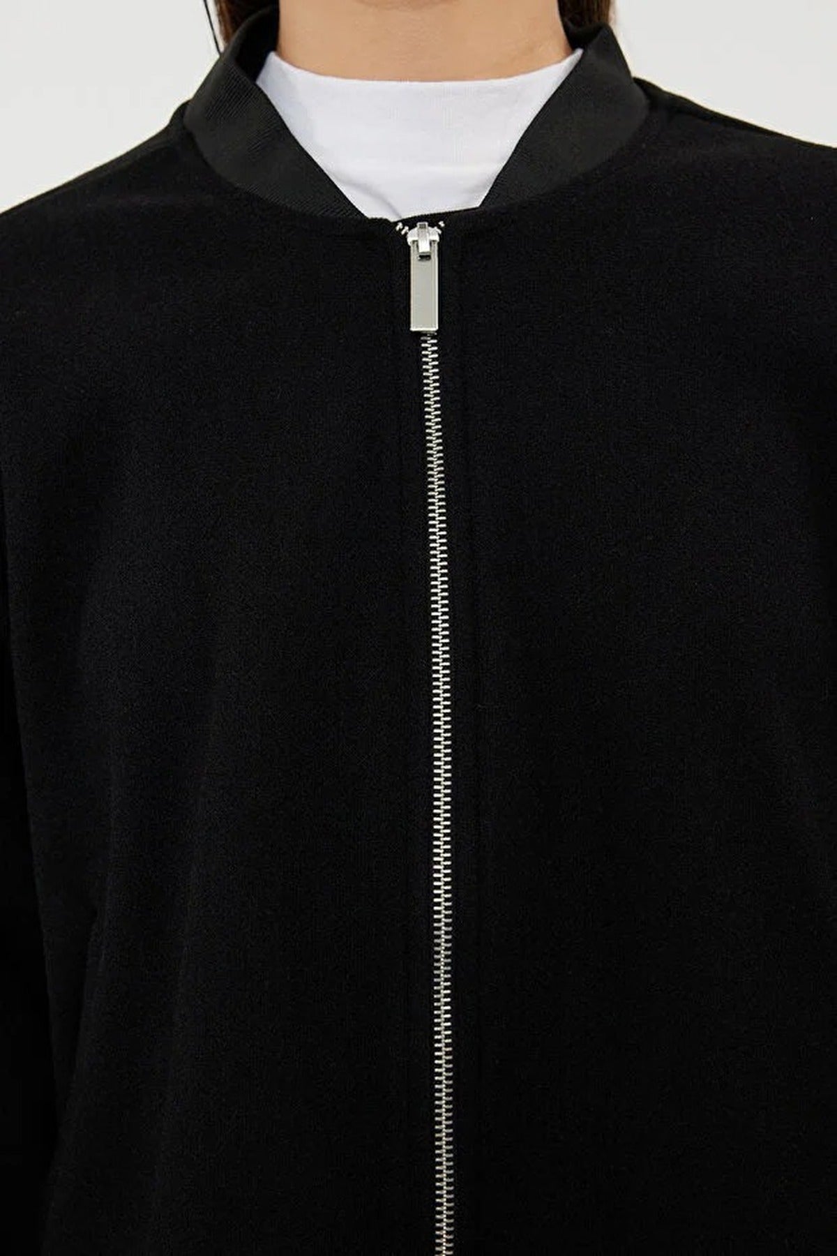 Cashmere Bomber Jacket Coat