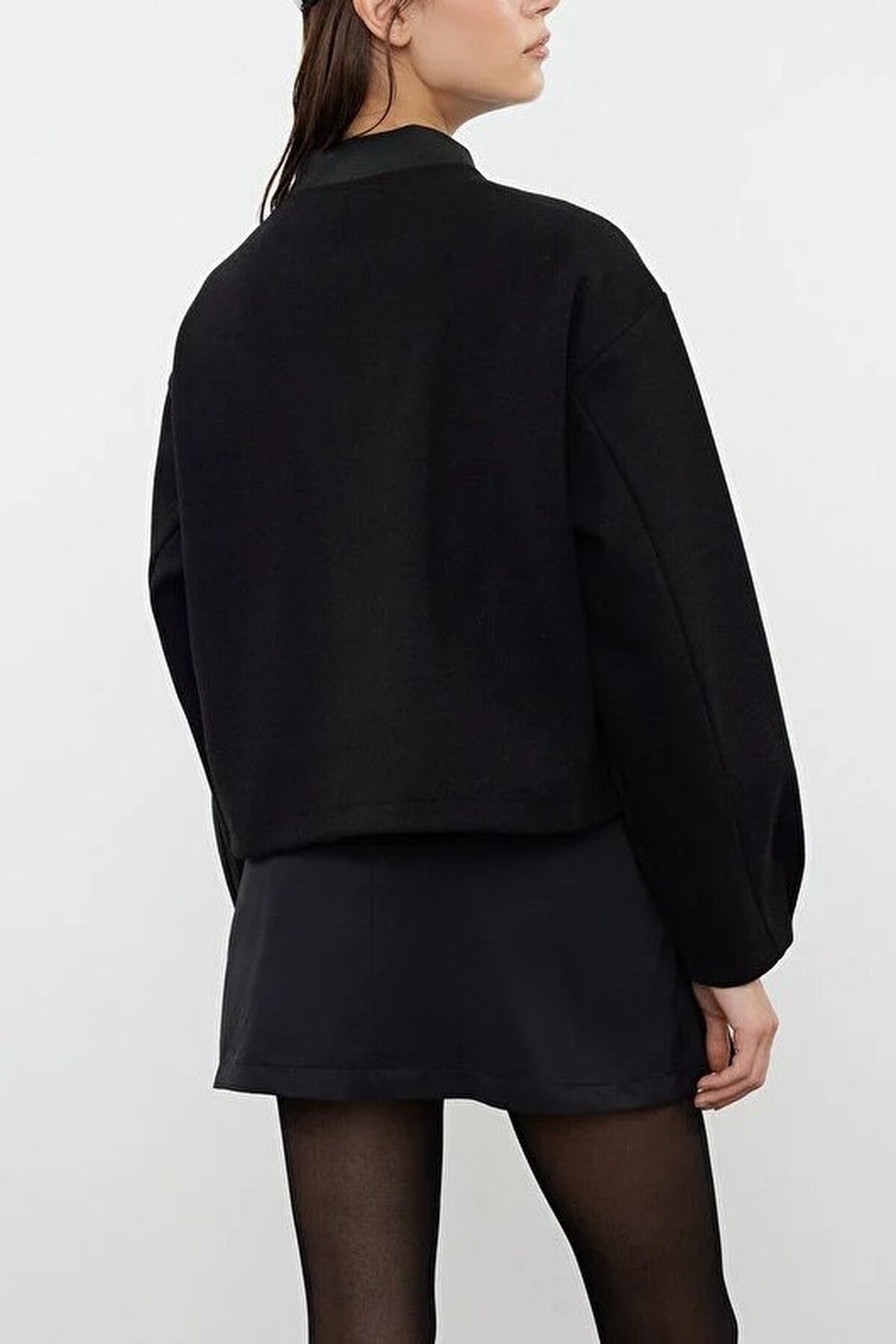Cashmere Bomber Jacket Coat