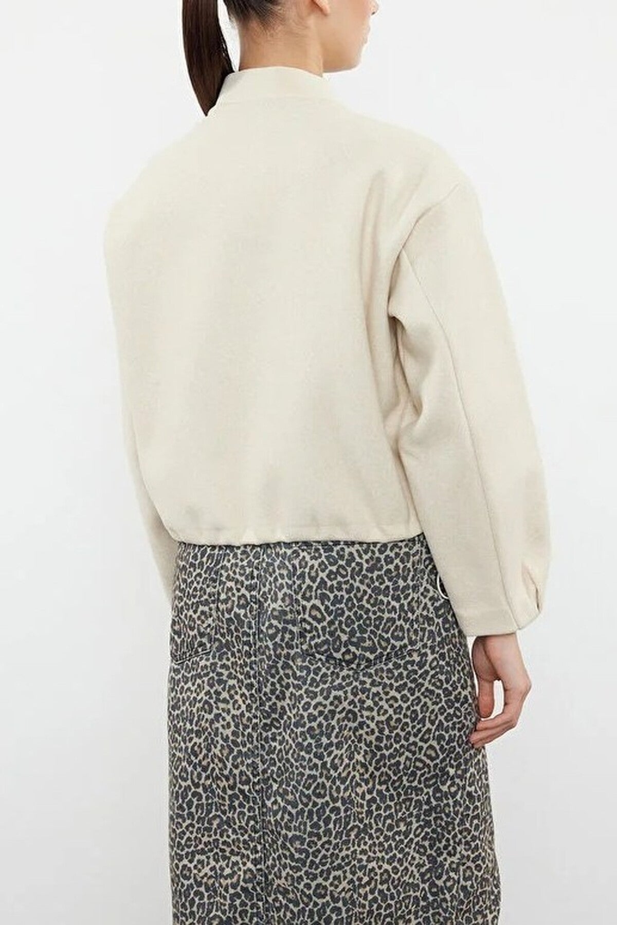 Cashmere Bomber Jacket Coat