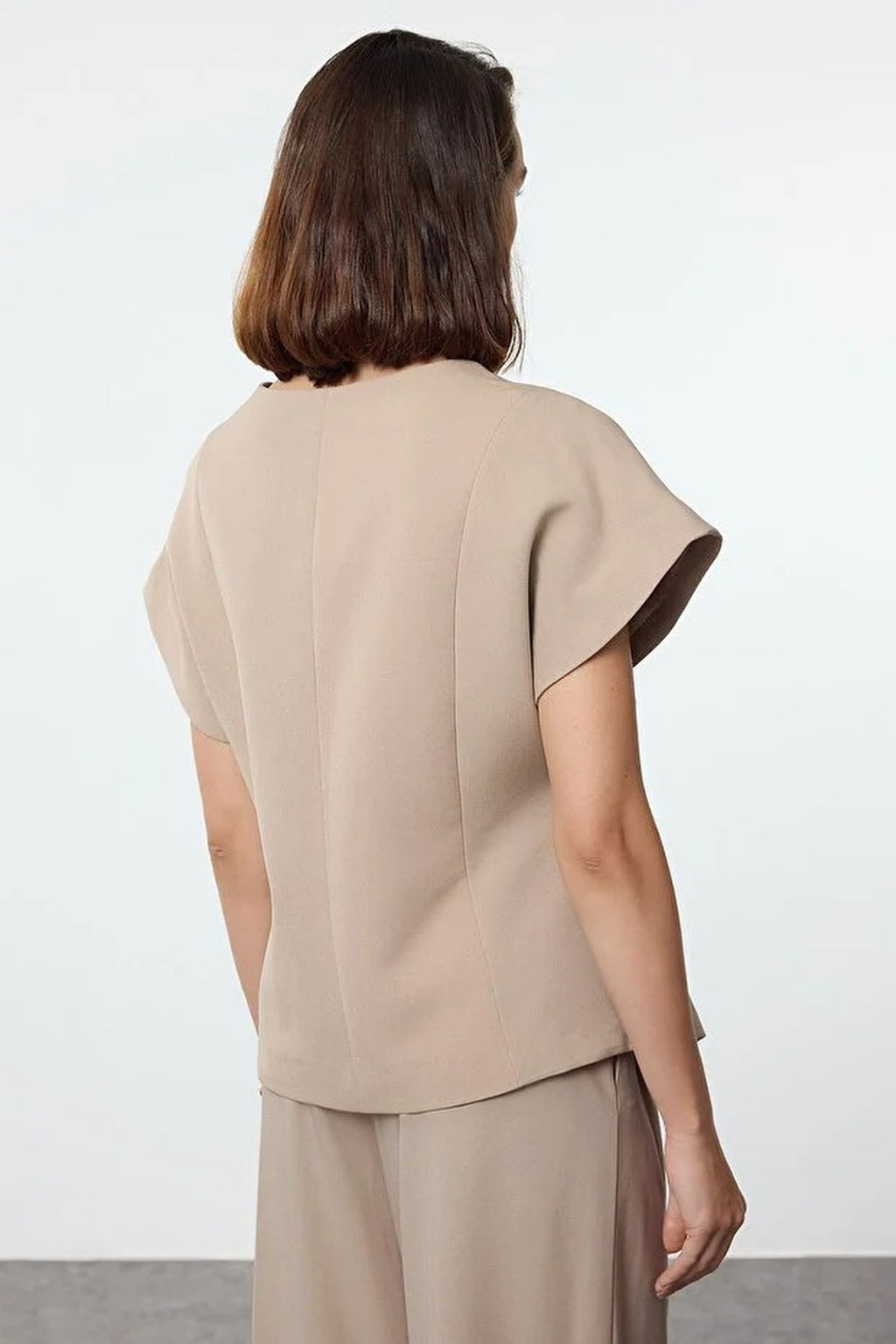 Oversize Wrap-Around Woven Vest