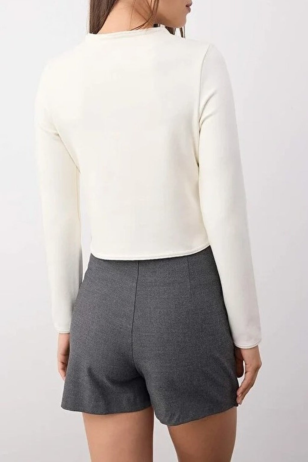 Knitted Jacket with Button and Pocket Details