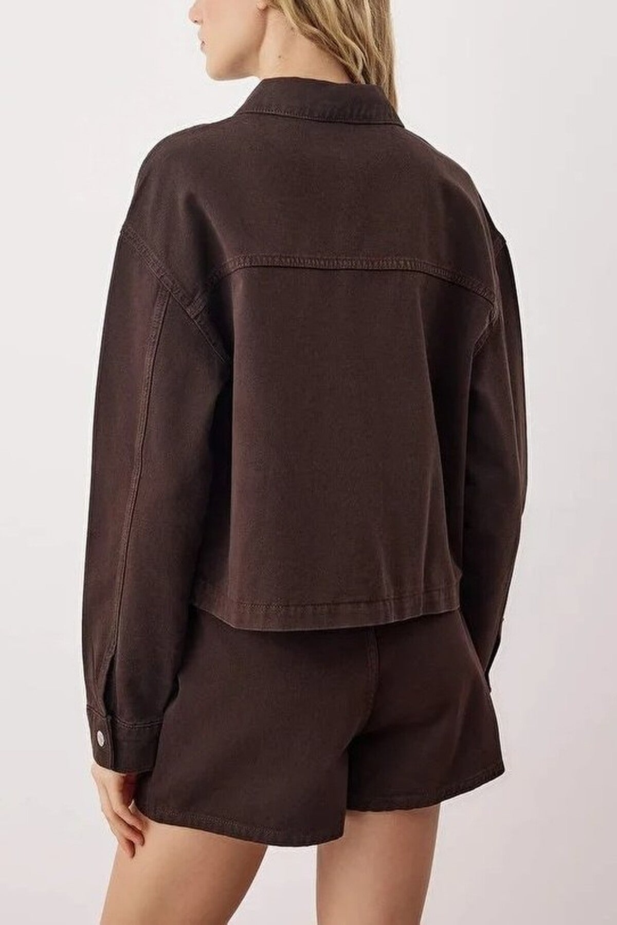 Regular Denim Jacket with Pocket Detail