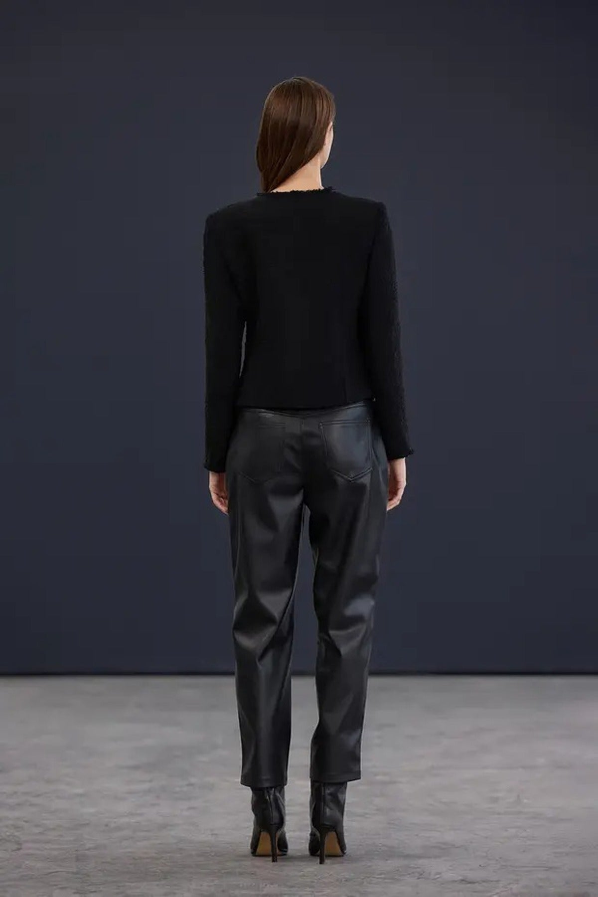 Woven Tweed Jacket with Silver Accessories