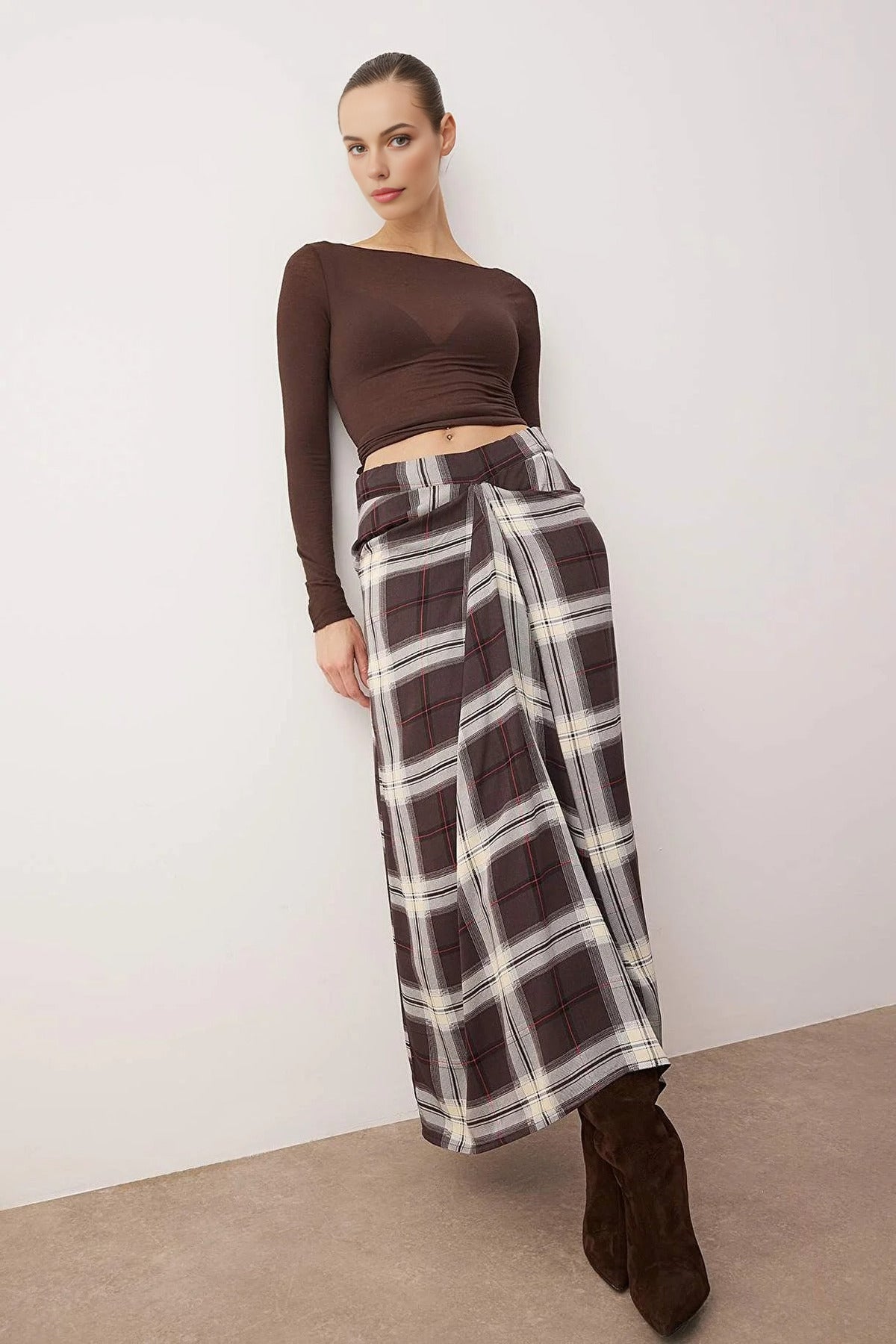 Long Maxi Skirt with Waist Detail