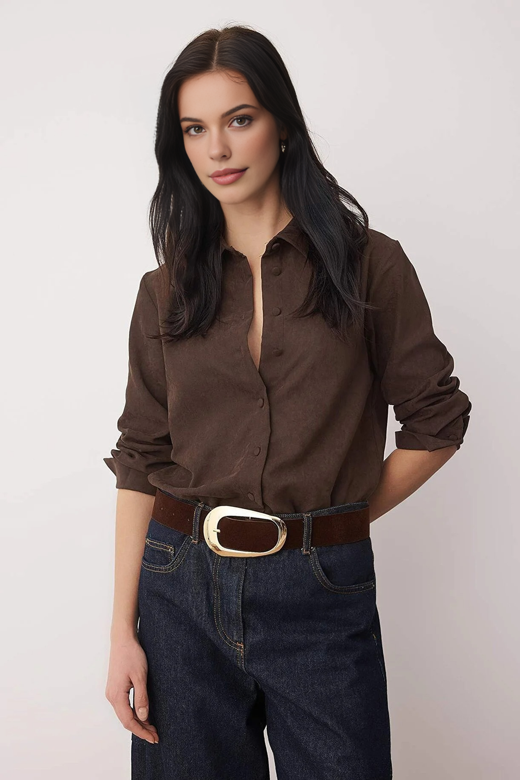 Oval Buckle Women's Belt