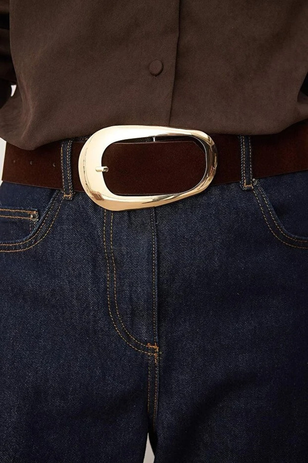 Oval Buckle Women's Belt