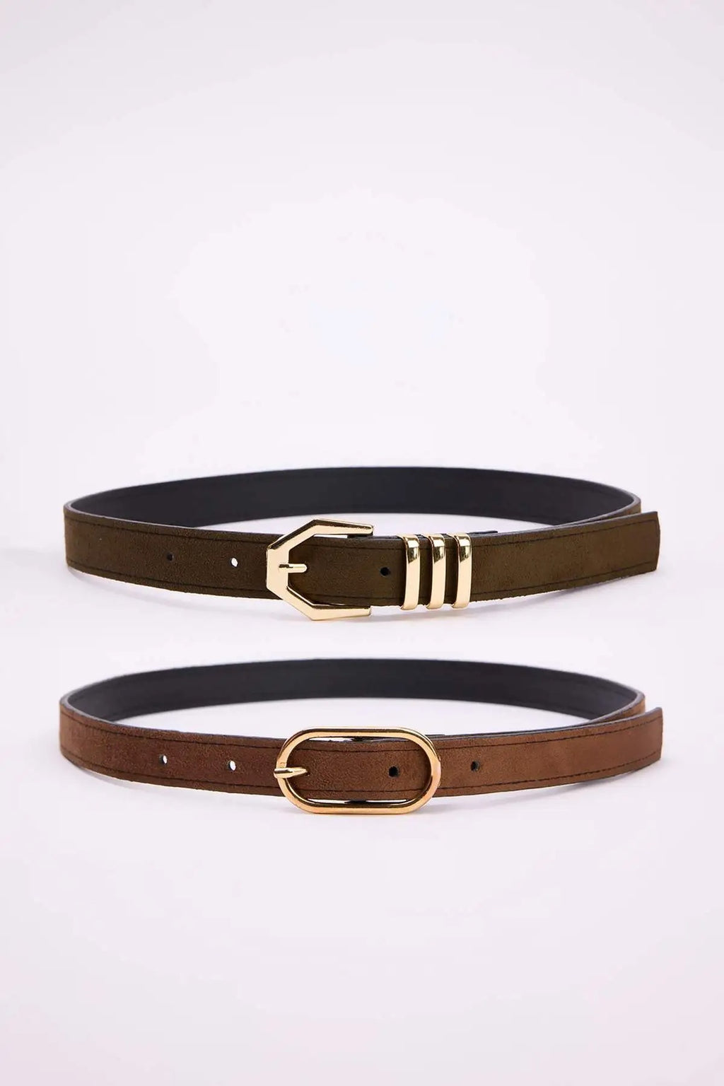 Double Pack Slim Women's Belt