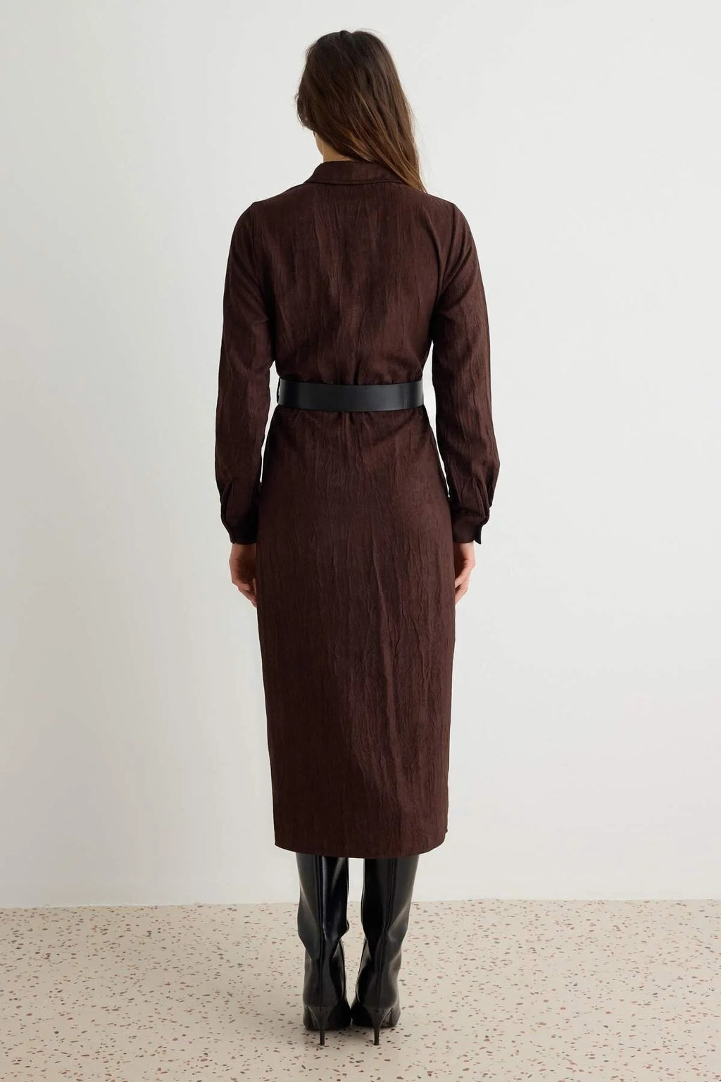 Midi Belted Shirt Dress