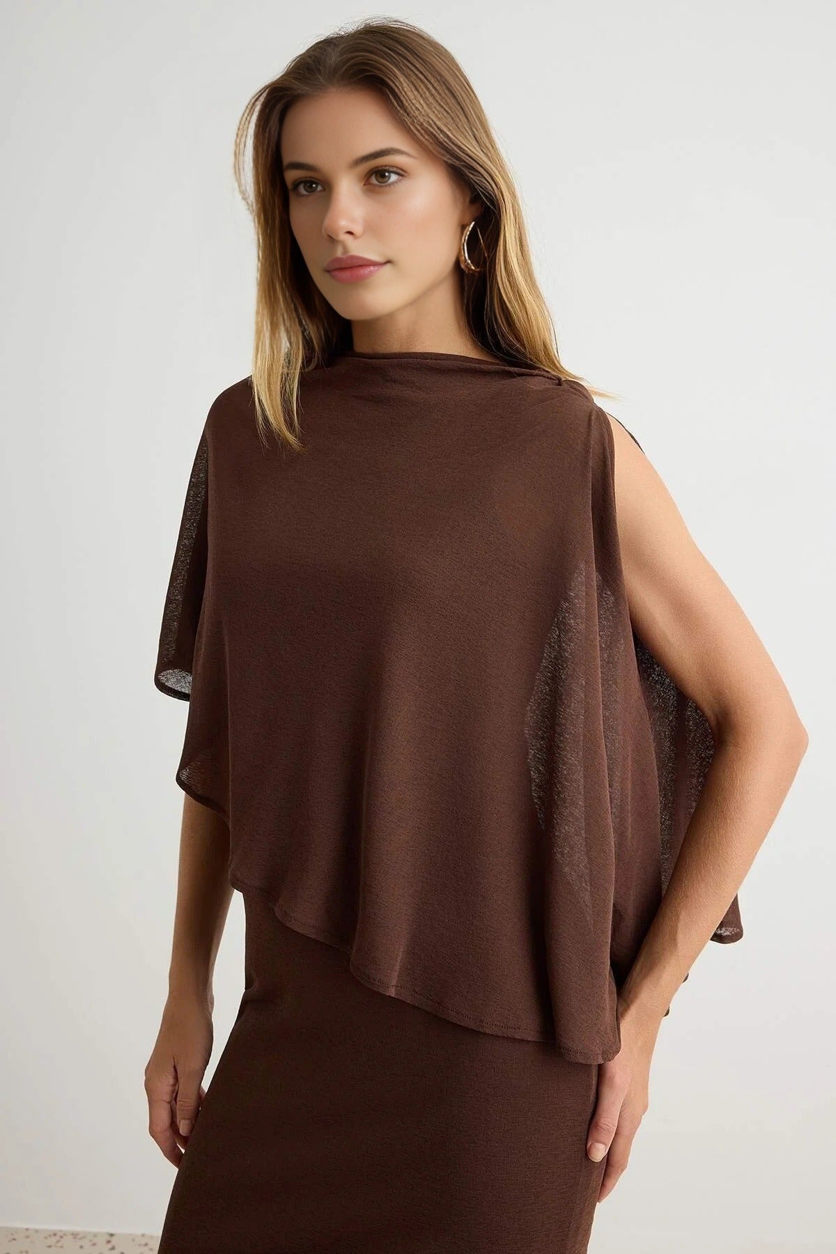 Boat Neck Batwing Sleeve Bodycon Maxi Dress