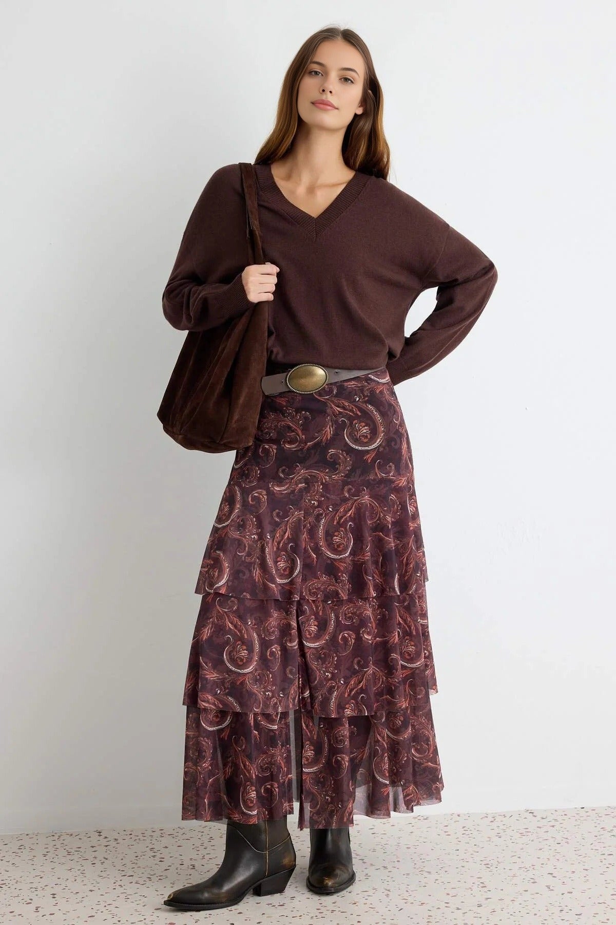 A-Line Maxi Tulle Skirt