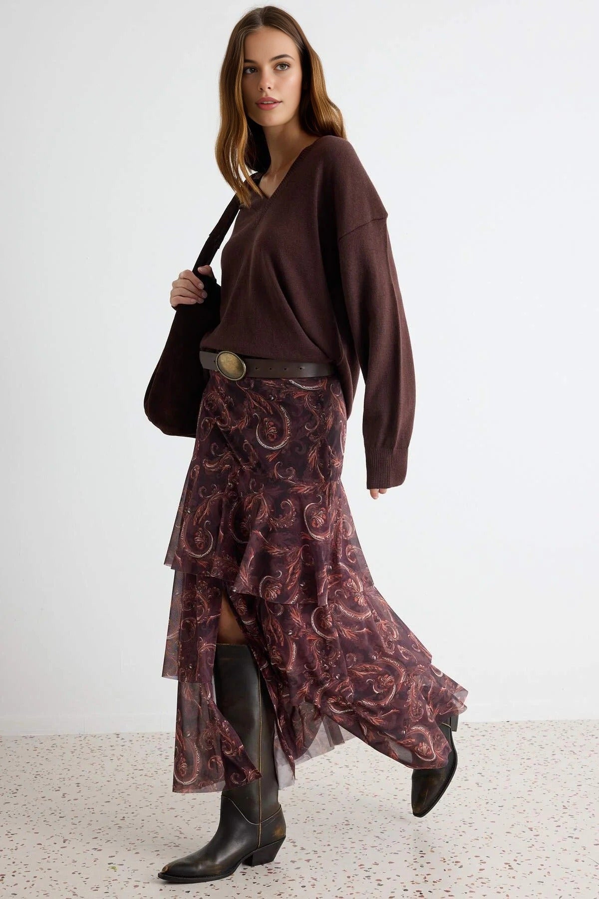 A-Line Maxi Tulle Skirt