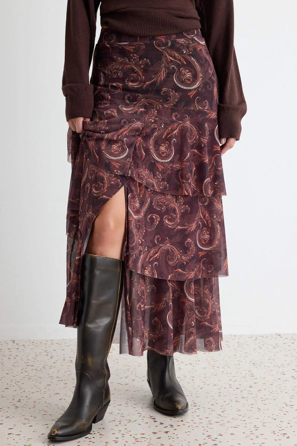 A-Line Maxi Tulle Skirt