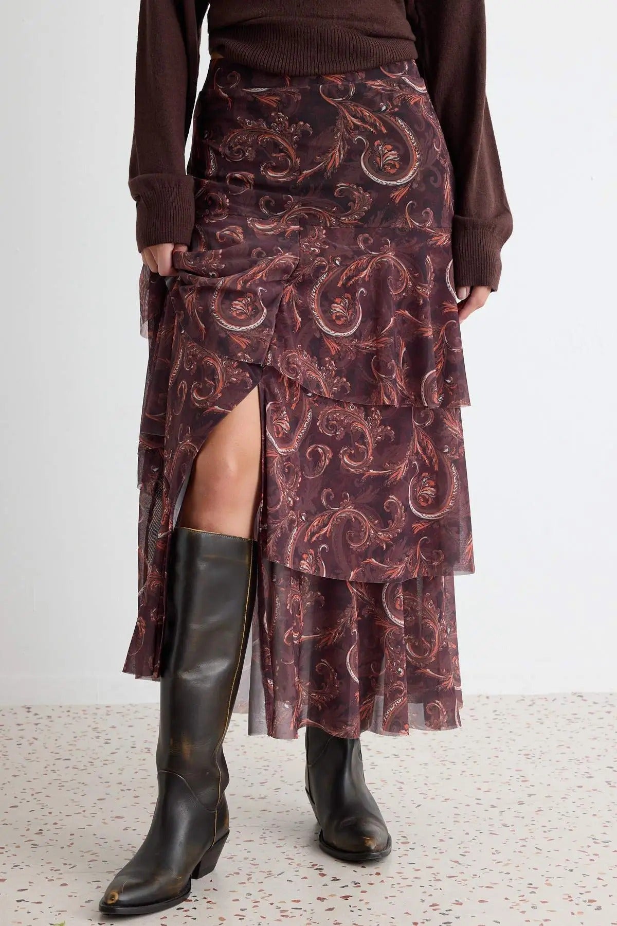 A-Line Maxi Tulle Skirt