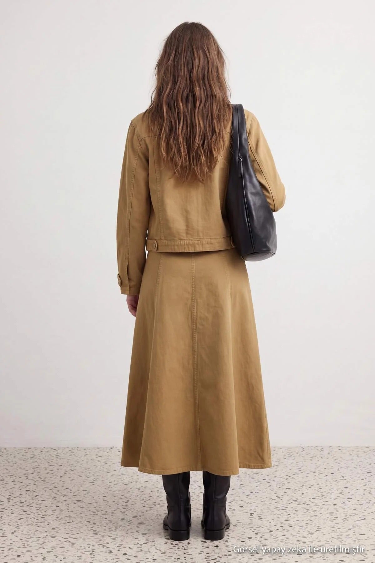 High Waist Ruffle Maxi Skirt